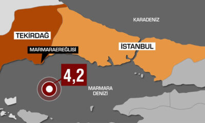 Şiddetli deprem! İstanbul’da da hissedildi